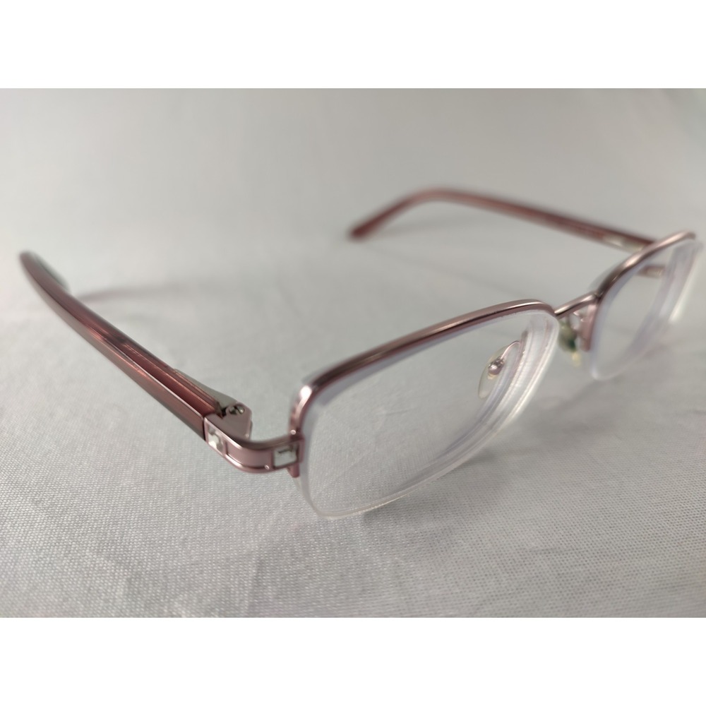 Sferoflex 2585B 511 Metallic Pink‎ Mauve Eyeglass Frames 49-17-135 Rhinestone